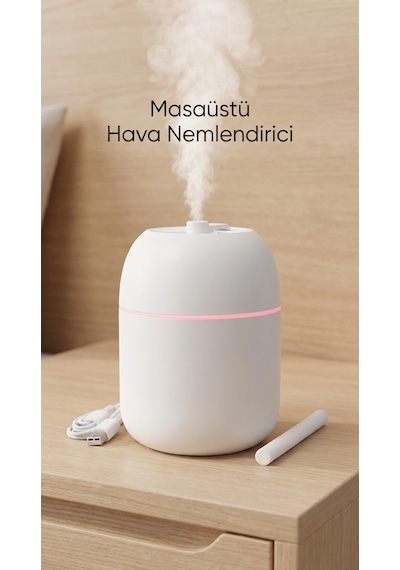 Buğz Hava Nemlendirici 220ml Buhar Makinesi Oda Ortamında Kullanılmak Üzere Uygun