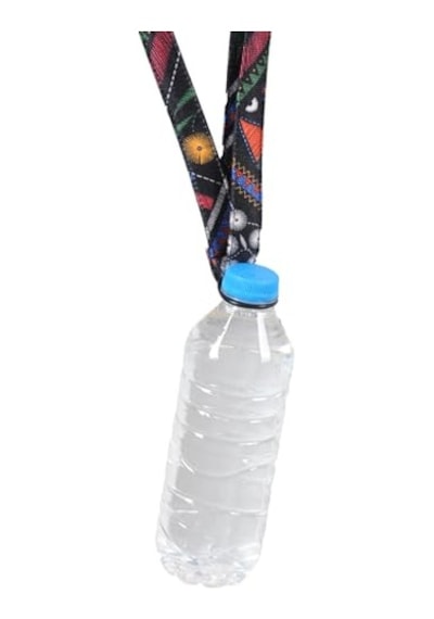 X-perk Pet Şişe Lastikli Su Taşıma Aparatı Askısı Ayarlanabilir Su Şişesi Tutacağı 500 Ml Kadar