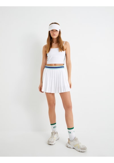 Koton Askılı Kısa Spor Atlet Yanları Çizgili Slim Fit Beyaz 4sak30058nk Beyaz Koton Askılı Kısa Spor Atlet Yanları Çizgili Slim Fit Beyaz 4sak30058nk Beyaz