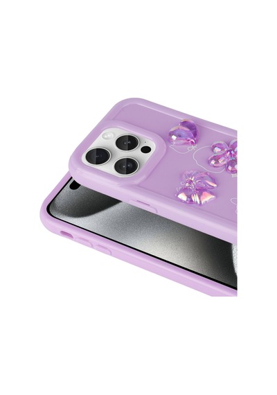 Apple Uyumlu iPhone 15 Pro Max Kılıf Kabartma Figürlü Parlak Zore Toys Silikon Kapak Caselab