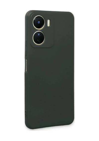 Vivo Y16 Uyumlu Kılıf First Silikon - Koyu Yeşil