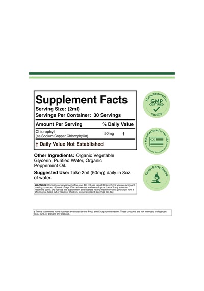 Liquid Chlorophyll 1500 Mg 2fl Oz Sıvı Klorofil