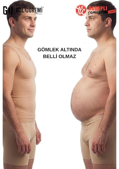 Gd Goldoremi 2030 Erkek Askılı Göbek Sıkılaştırıcı Bel İnceltici Göğüs Toparlayıcı Korse Atlet Ten