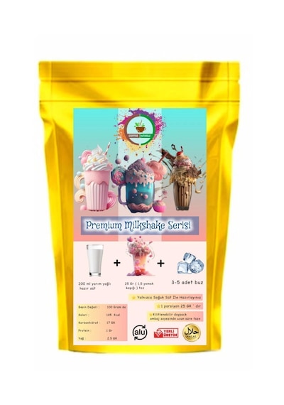 Coffee Naturelle Vanilya Milkshake Smoothie & Frappe 1 KG