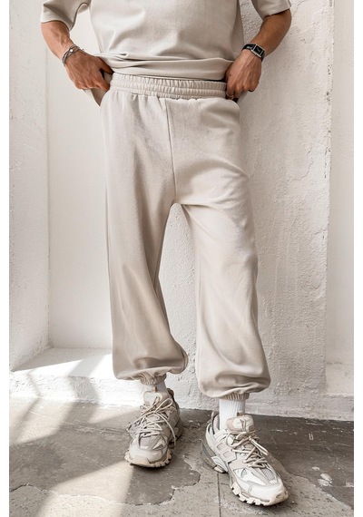 Taş Cozy Premium Basic Paça Lastik Eşofman Taş