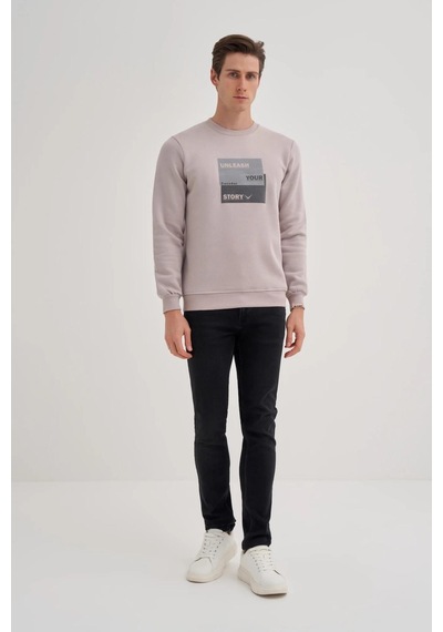 Cazador 5066 Erkek 3 İplik Sweatshirt Gri