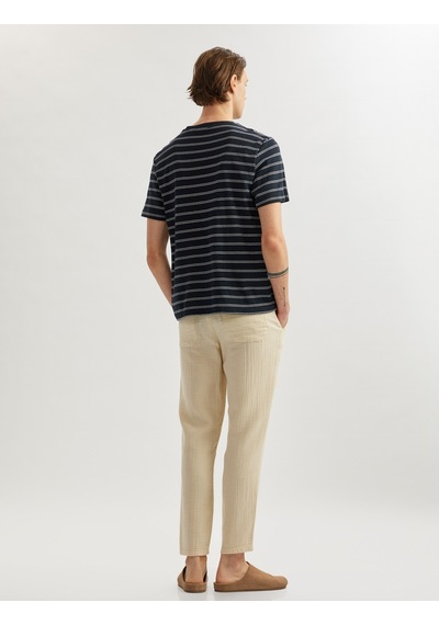 Koton Pamuklu Müslin Chino Cep Detaylı Beli Bağcıklı Pantolon Bej 5sam40011hw Ekru Koton Pamuklu Müslin Chino Cep Detaylı Beli Bağcıklı Pantolon Bej 5sam40011hw Ekru