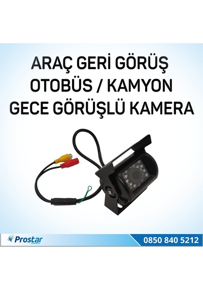 Otobüs Kamyon Tır Geri Görüş Kamerası Ledli Arka Görüş Kamerası