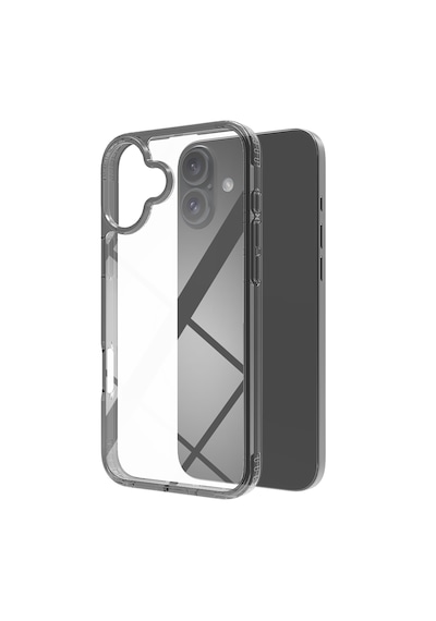 Apple Uyumlu iPhone Buff 16 Plus Air Hybrid Şeffaf Kılıf Smoke Black