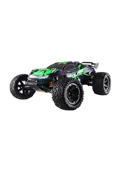 Elektrikli Rc 1:8 Ölçek Servo Motor Süspansiyonlu Arazi Aracı Spor Araç 85 Km Hız Rc Araç - Yeşil