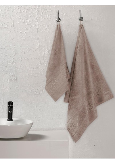 Bambu Havlu Takımı Doğal Ve Yumuşak Dokulu 50x90 Bej