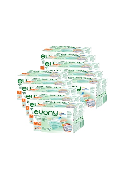 Evony Yumuşak Elastik Kulaklı Cerrahi Maske 50X10 500 Adet