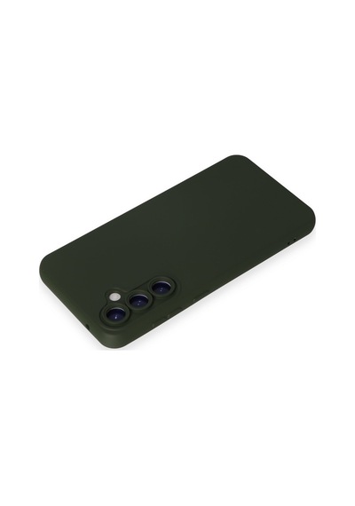 Lvsqvr Newface Samsung Uyumlu Galaxy S24 Plus Kılıf Nano İçi Kadife Silikon - Koyu Yeşil