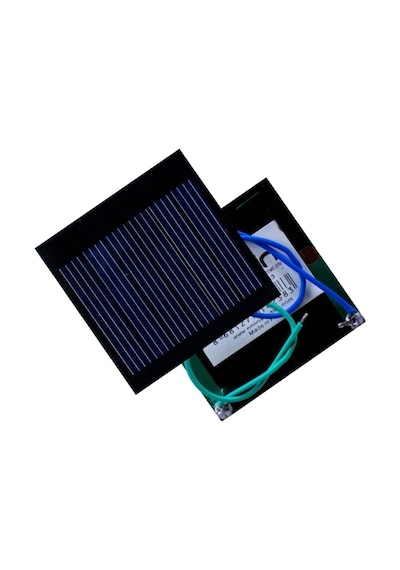 Mini Güneş Paneli 4cmx4cm 3 Volt 0,1amper + Ve - Uç Kablolu
