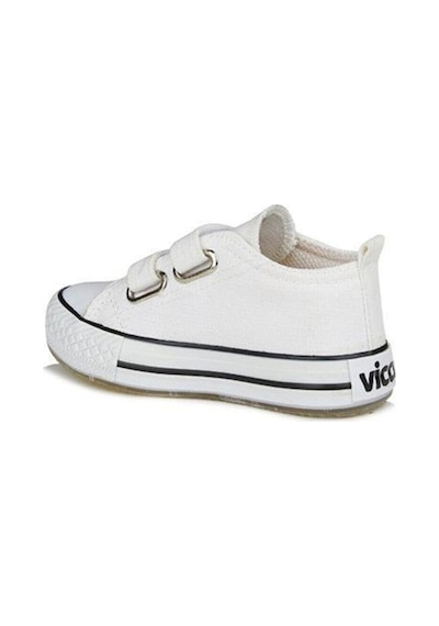 Vicco Pino Işıklı Kız Erkek Çocuk Keten Ortopedik Spor Ayakkabı Beyaz