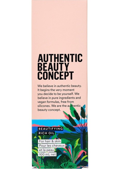 Authentıc Beauty Concept Beautifying Rich Oil - Parlak Ve Pürüzsüz Saçlar İçin Besleyici Yağ 100 Ml