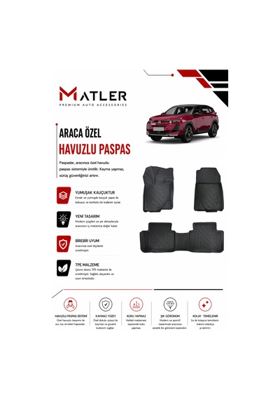 Citroen C5 Aircross Hybrid 2025 Model 4d Ekstra Havuzlu Paspas