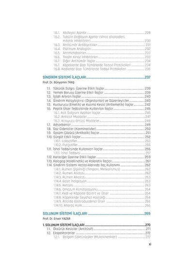 Veteriner İlaç Rehberi - Tedavi El Kitabı 2024- Nobel Akademik Yayıncılık