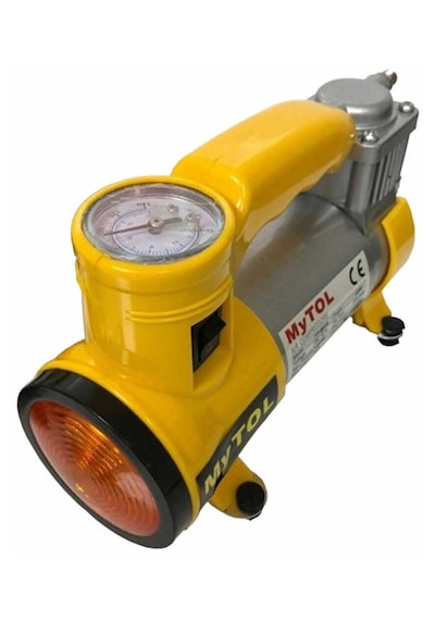 Metal Gövdeli Ve Işıklı Mini Araç Hava Kompresörü 4801