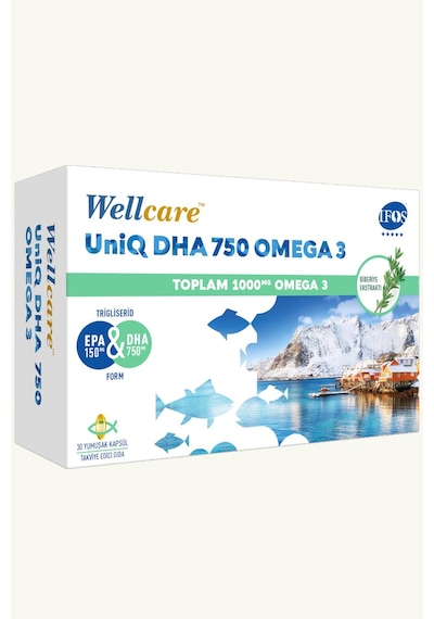 Wellcare Omega 3 Balık Yağı 750 Mg 30 Kapsül