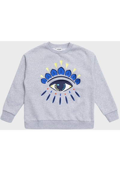 Kenzo Çocuk Sweat K25708/a41 Grey Marl Gri Gri