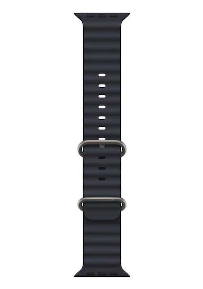 Ekılıf - Apple Uyumlu  Watch 7 45mm - Kordon Silikon Kordon Krd-75 - Beyaz