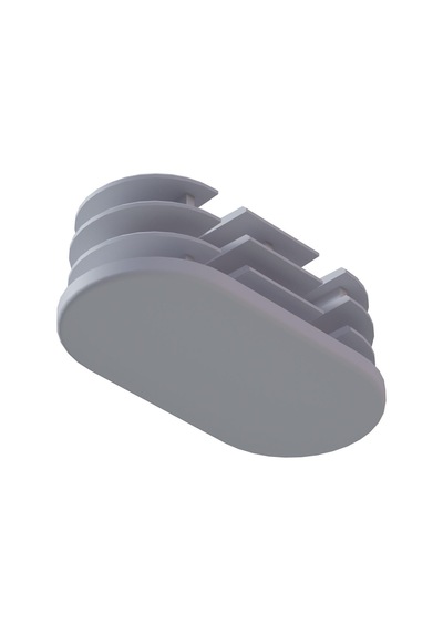 Cateksss 25x50 Mm Elips Kademeli Profil Tapası Beyaz - 8 Li Paket