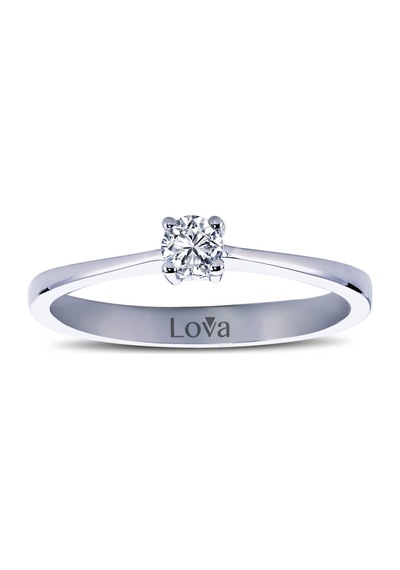 Lova G Renk 0,14 Karat Pırlanta Tektaş Yüzük - 1030094