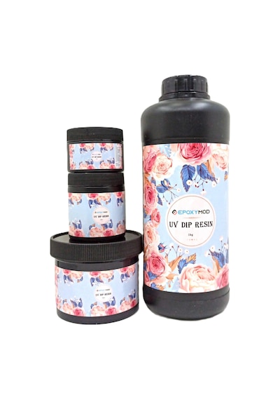 Uv Reçine Epoksi Şeffaf Deep Type Wire Arts Tel Çiçek , Taç Yapımına Uygun Uv Deep Resin 50 Gr