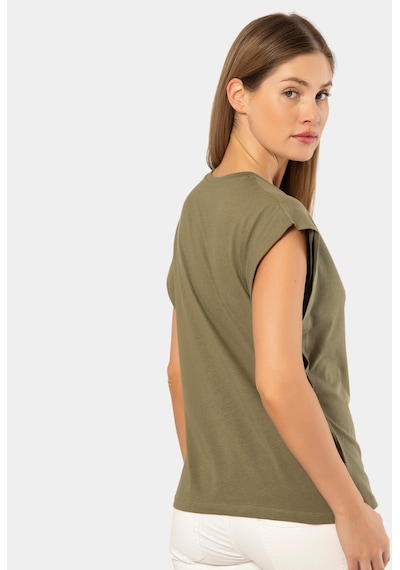 Türen Kadın Vatka Görünümlü T-shirt 3401/haki 001