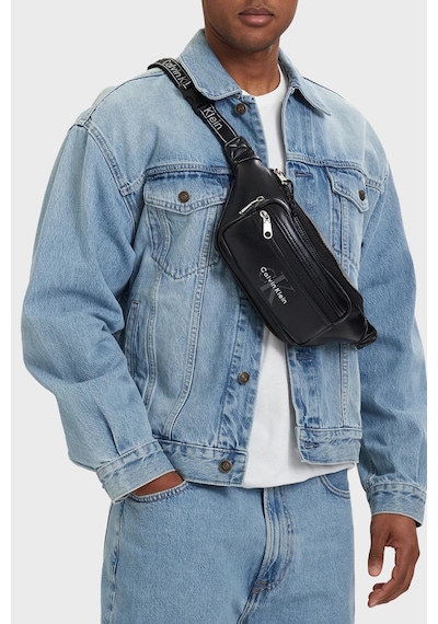 Calvin Klein Logolu Ayarlanabilir Askılı Bel Çantası Lv04d3419gub1 Erkek Bel Çantası Lv04d3419g Ub1 Siyah