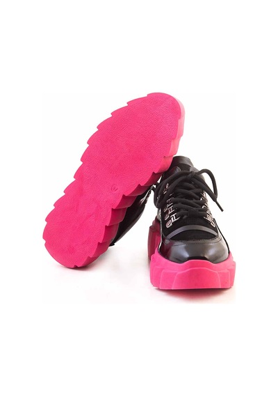 Rouge Kadın Spor & Sneaker Ayakkabı 601 Siyah - Fuşya