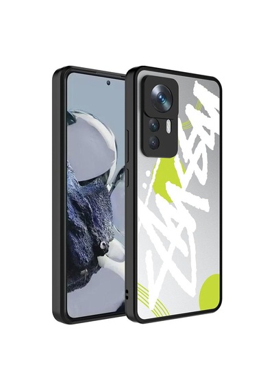Xiaomi Mi 12t Kılıf Aynalı Desenli Kamera Korumalı Parlak Zore Mirror Kapak-36214