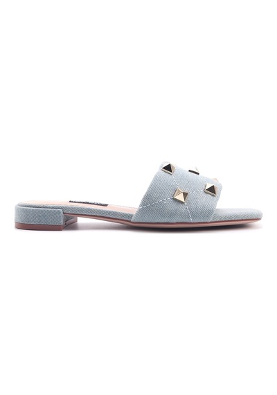 Nine West Izro2 4fx Mavi Kadın Düz Terlik 000000000101484528 Mavi