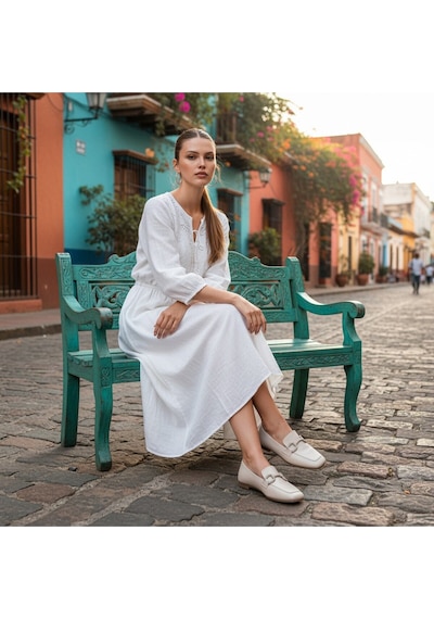 Aska Shoes Günlük Tokalı Babet 2025aska006 Bej