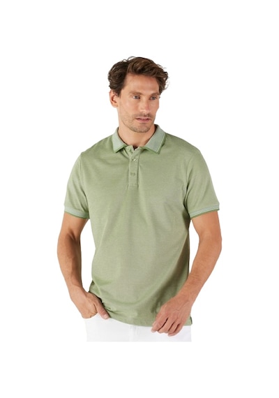 Ac&Co / Altınyıldız Classics 4A4820200047Ysls Düğmeli Polo Yaka Cepsiz Slim Fit Erkek Tişört Yeşil