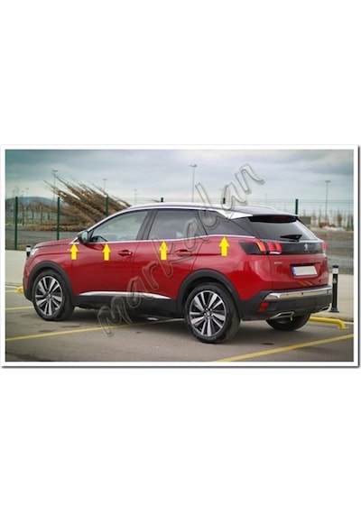 Db Chrome Peugeot 3008 Cam Çıtası Nikelajı 2016 Sonrası 8 Parça P