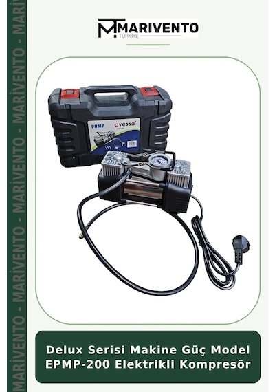 Delux Serisi Makine Güç Model Epmp-200 Elektrikli Kompresör