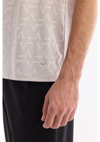 Avva Erkek Gri Kıvrılmaz Polo Yaka Fermuarlı Regular Fit T-shirt A61y1046