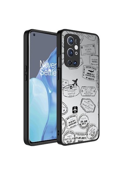 One Plus 9 Pro Kılıf Aynalı Desenli Kamera Korumalı Parlak Renkli Sert Kapak Mirror