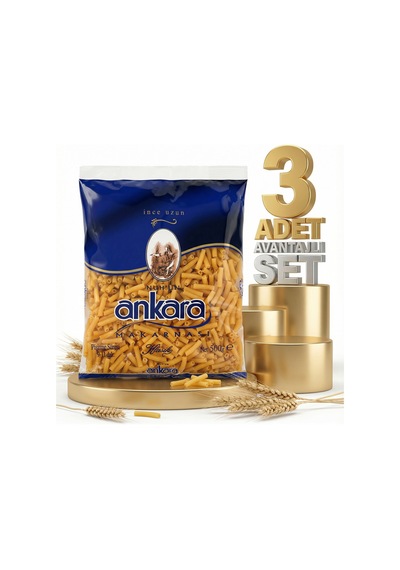 Ankara İnce Uzun Makarna 3x500 Gr