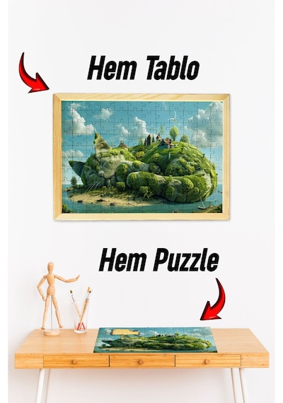Ahşap Çerçeveli Puzzle - Tablo Hthp - 007 23 X 32 120 Parça