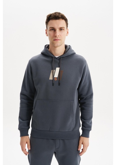 AR-MA Arma Erkek Kapüşonlu Sweatshirt Kanguru Cepli, 3 İplik Şardonlu, Regular Fit, %70 Pamuk %30 Polyester K30254628502 Gri AR-MA Arma Erkek Kapüşonlu Sweatshirt Kanguru Cepli, 3 İplik Şardonlu, Regular Fit, %70 Pamuk %30 Polyester K30254628502 Gri