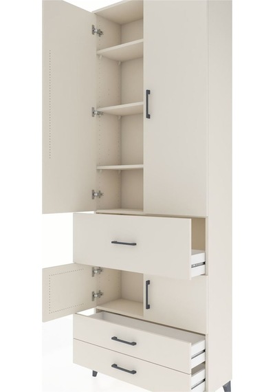Arges Dolap 5 Raflı 3 Çekmeceli 4 Kapaklı 88x30x243 Aytaşı-ay... Aytaşı