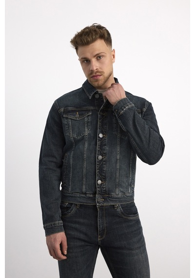 Vigoss Actıon Erkek Battal Denim Ceket B96234-73539 Gri - Mavi