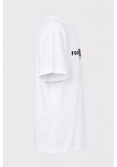 Trender For One Baskı Beyaz Erkek Çocuk T-shirt 8032