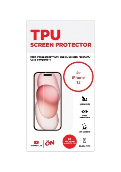 Apple iPhone 15 Uyumlu Ekran Koruyucu Tpu Film
