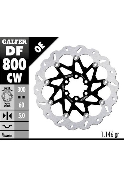 Ktm 125 Rc Ön Fren Diski 300 Mm 2015-2021 Galfer Dalgalı Hareketli Aluminyum Disk