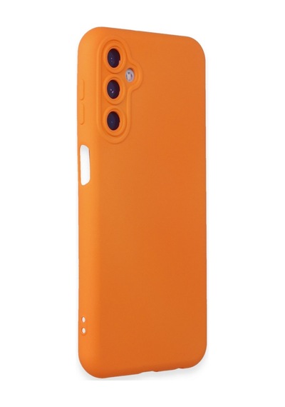Samsung Galaxy Uyumlu - M14 5g Kılıf Nano İçi Kadife Silikon - Turuncu