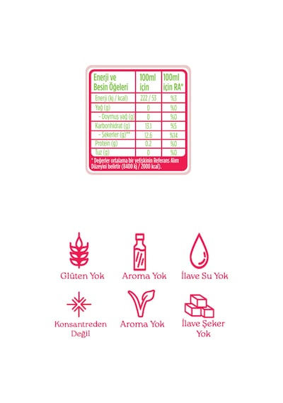 12'li Organik Nar Suyu 200 Ml